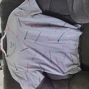 Championship logo tee, size xl women's, worn and washed once
